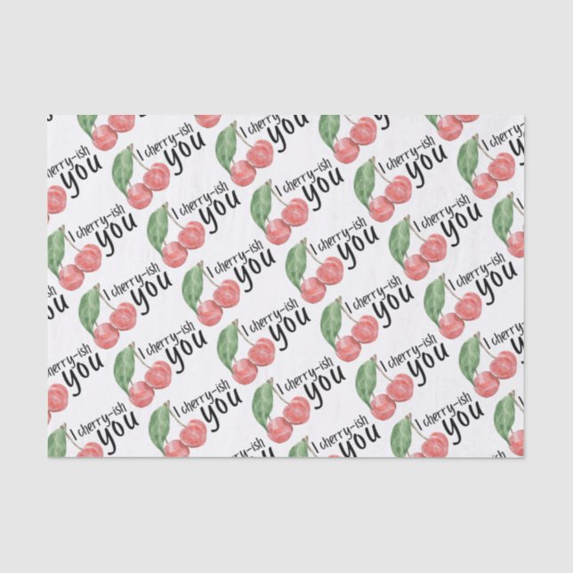 Mousseline Papier Tissu I Cherry-ish You (Recto)