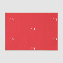 PAPIER TISSU INITIAL PERSONNALISÉ EN ROUGE ET BLAN