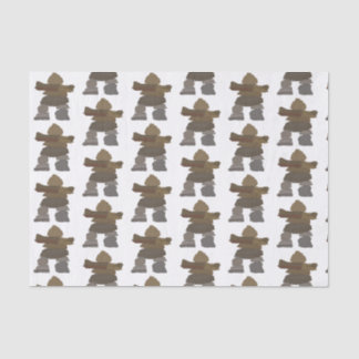 Mousseline Papier Tissu Inukshuk