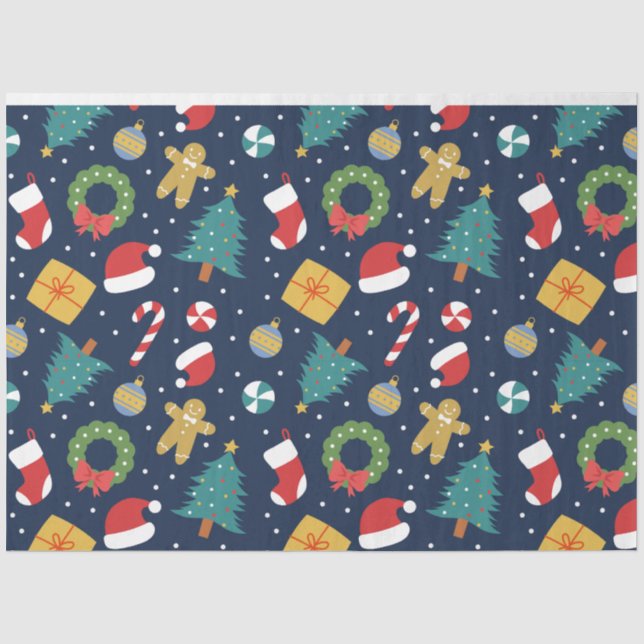 Mousseline Papier Tissu Jolly Jumble (Recto)