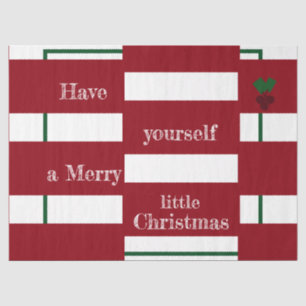 Mousseline Papier Tissu "Joyeux Petit Noël"