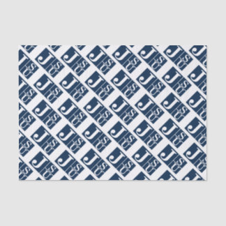 Mousseline Papier Tissu JSU Tigers 10 livres, blanc