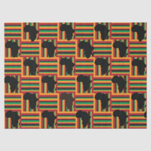 Mousseline Papier Tissu Kente, Papier Emballage Kente