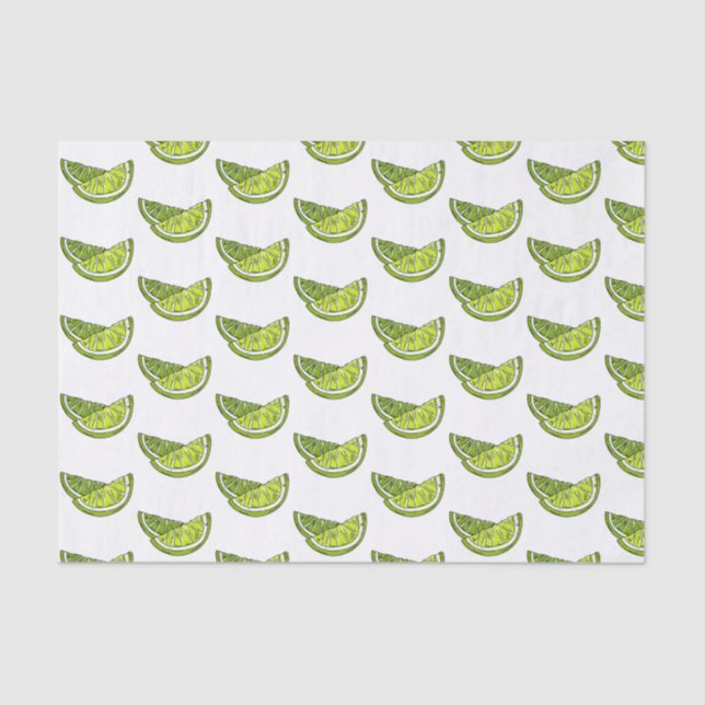 Mousseline Papier Tissu Lime (Recto)