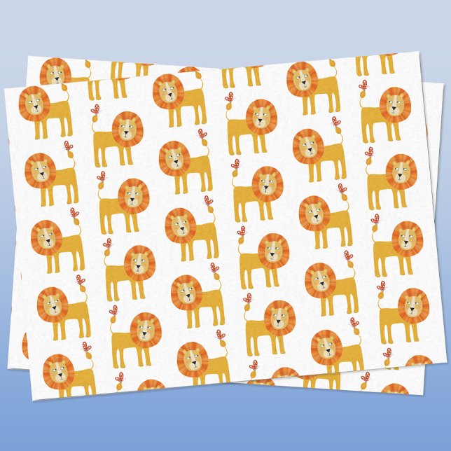 Mousseline Papier Tissu Lion mou (Fun lion tissue paper)