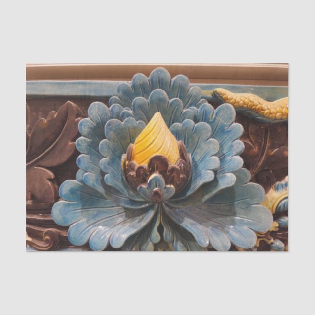 Mousseline Papier Tissu Lotus (Recto)