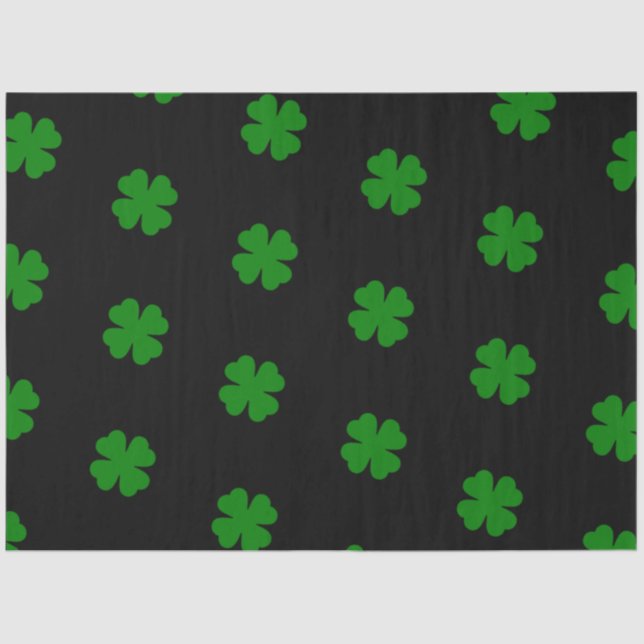 Mousseline Papier Tissu Lucky Clover (Recto)