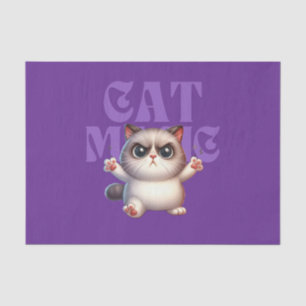 Mousseline Papier Tissu Magic Cat