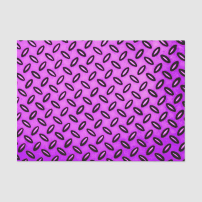Mousseline Papier Tissu Métallurgique Violet (Recto)