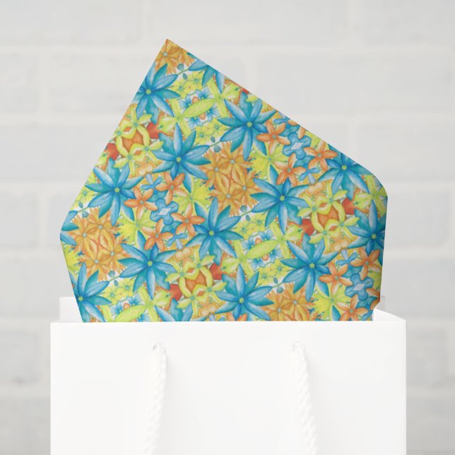 Mousseline Papier Tissu Mosaïque Pat (Sac cadeau)