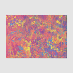 Mousseline Papier Tissu Multicolor Paint Texture