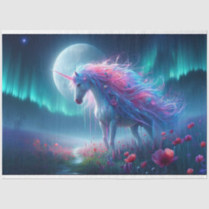 Mousseline Papier Tissu Mystique Unicorne