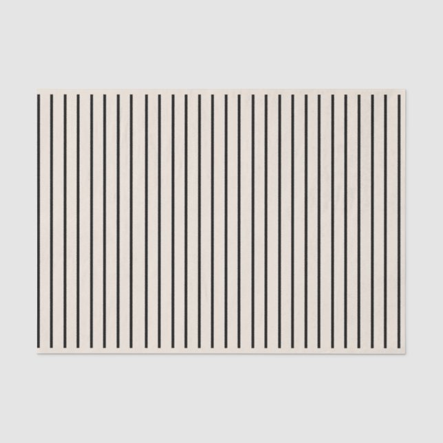 Mousseline Papier Tissu Neutre À Rayures (Recto)