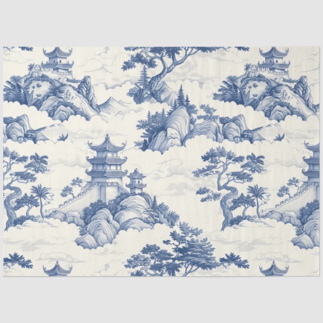 Mousseline Papier Tissu Oriental (Recto)