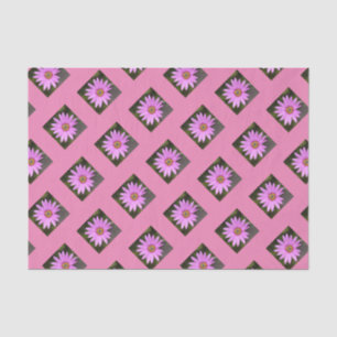 Mousseline Papier Tissu Ostéospermum Rose