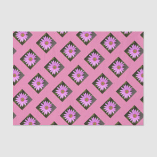 Mousseline Papier Tissu Ostéospermum Rose