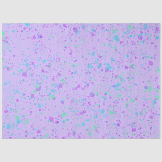 Mousseline Papier Tissu Paint Purple (Recto)