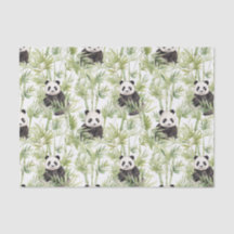 Papier Tissu Panda Bambou