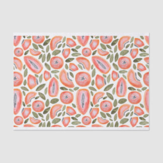 Mousseline Papier Tissu Papaya