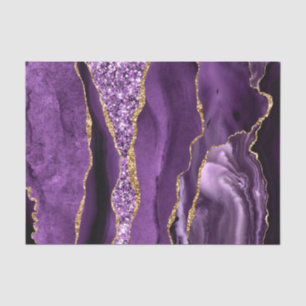Mousseline Papier Tissu Parties scintillant en marbre d'or vi