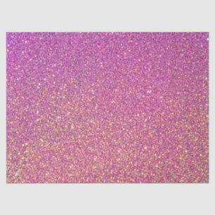 Mousseline Papier Tissu/Parties scintillant rose