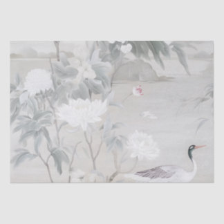 Mousseline Papier Tissu Pastel Chinoiserie