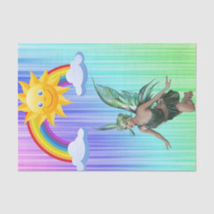 Mousseline Papier Tissu Pastel Fairy Rainbow