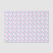 Papier Tissu Pastel Rose & Bleu à Rayures Géométri