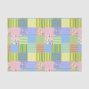 Mousseline Papier Tissu Patchwork 10 livres, blanc