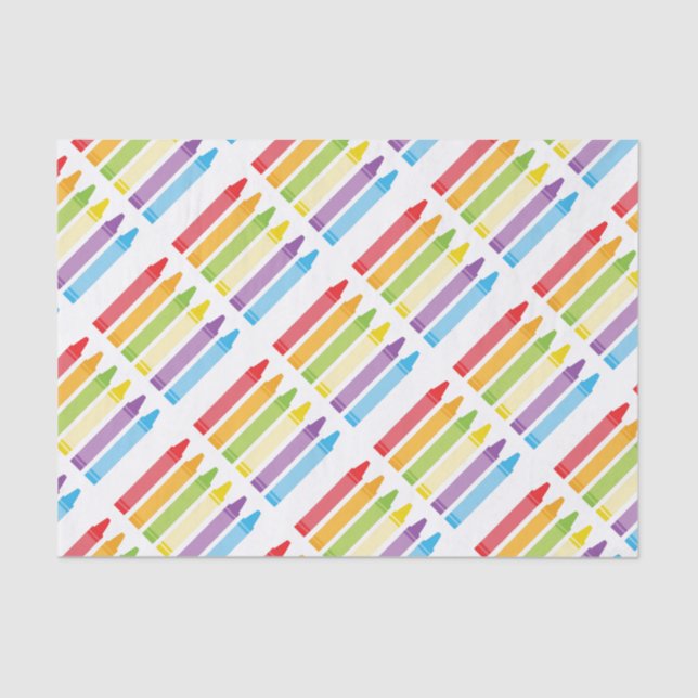 Mousseline Papier Tissu Patter Crayon (Recto)