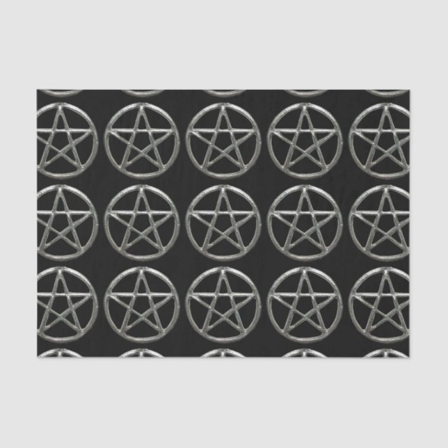 Mousseline Papier Tissu Pentacle (Recto)