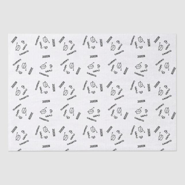 Mousseline Papier Tissu personnalisé (Recto)