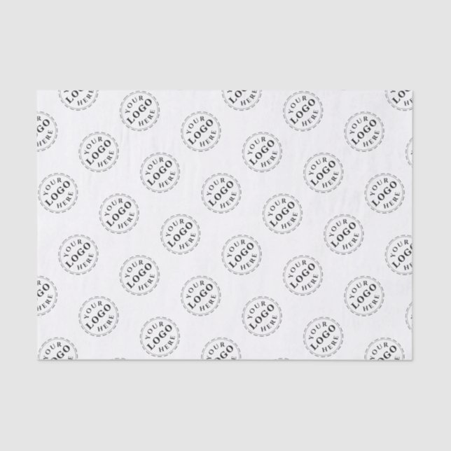 Mousseline Papier Tissu Personnalisé avec Motif Logo Imprimer (Recto)