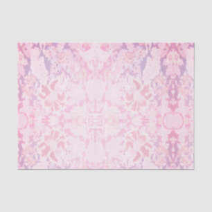 Mousseline Papier Tissu Pink Floral vintage