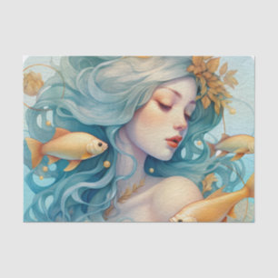 Mousseline Papier Tissu Pisces
