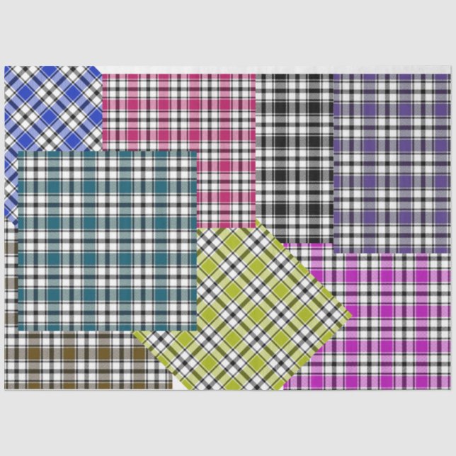 Mousseline Papier Tissu Plaid HAMbyWG (Recto)