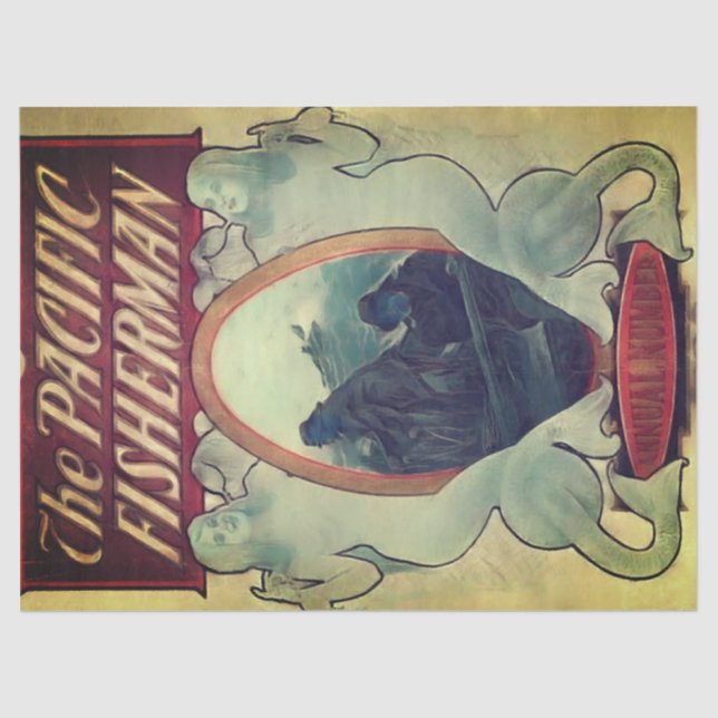 Mousseline Papier Tissu Publicité vintage (Recto)