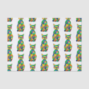 Mousseline Papier Tissu Rainbow