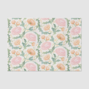 Mousseline Papier Tissu Ranunculus Radieux