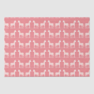 Mousseline Papier Tissu rose Unicorne Magique