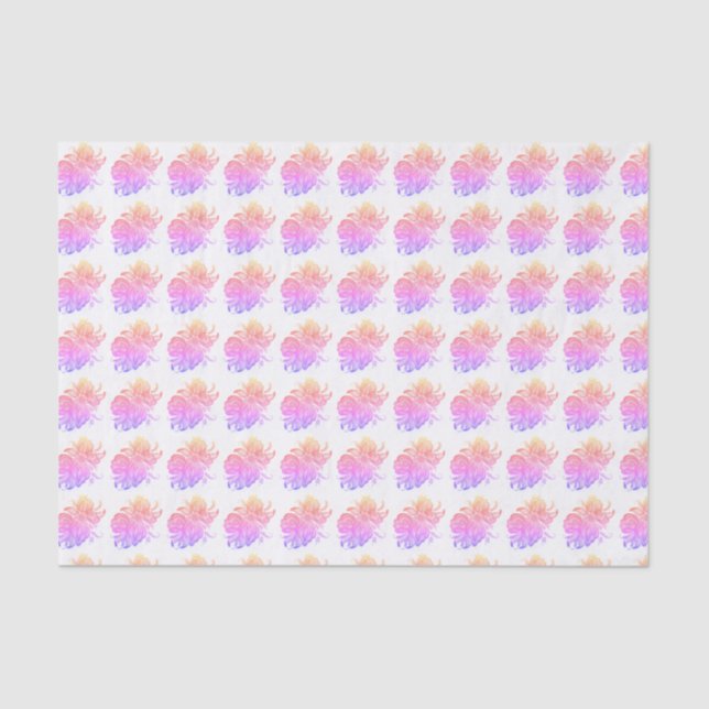 Mousseline Papier Tissu Rosemal (Recto)