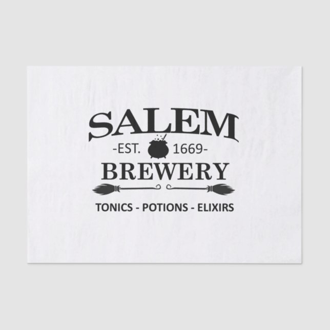 Mousseline Papier Tissu Salem Brewery (Recto)