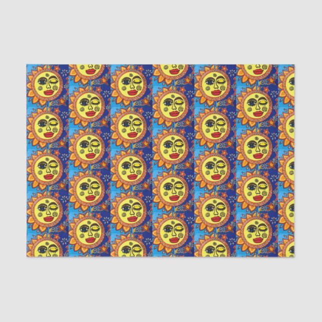 Mousseline Papier Tissu Sassy Sun (Recto)