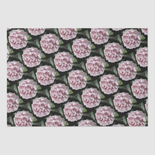 Mousseline Papier Tissu Set 2 feuilles Belle Peony Rose  (Recto)