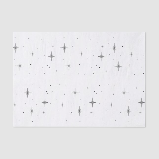 Mousseline Papier Tissu Starry Holiday | Enveloppe cadeau élé (Recto)