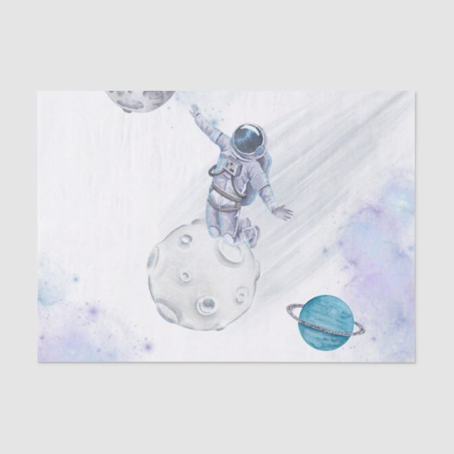 Mousseline Papier Tissu Starry Sky (Recto)