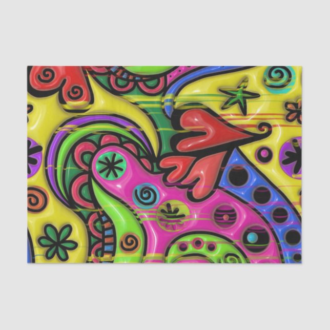 Mousseline Papier Tissu Style père Noël Fe (Recto)