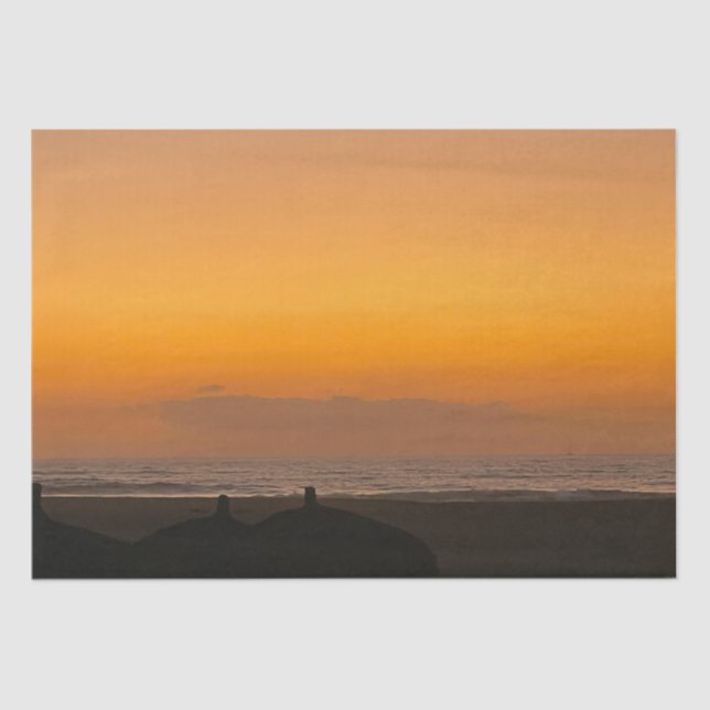 Mousseline Papier Tissu Sunset (Recto)