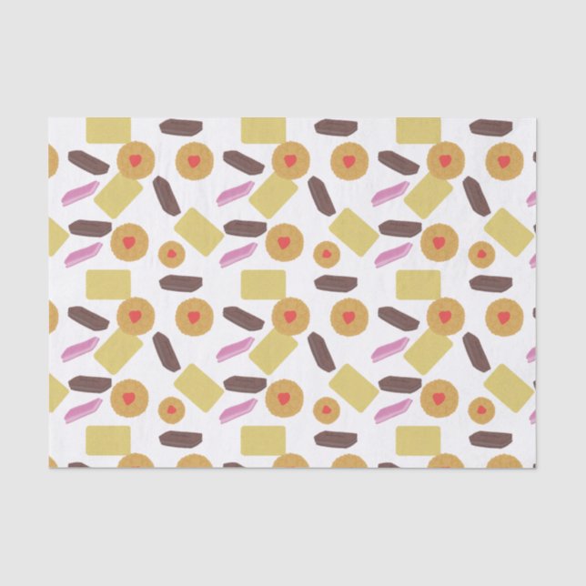 Mousseline Papier Tissu Teatime Biscuit (Recto)