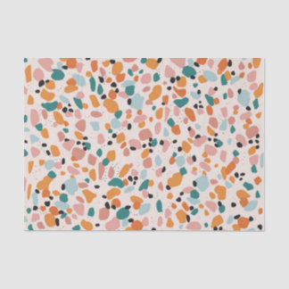 Mousseline Papier Tissu Terrazzo